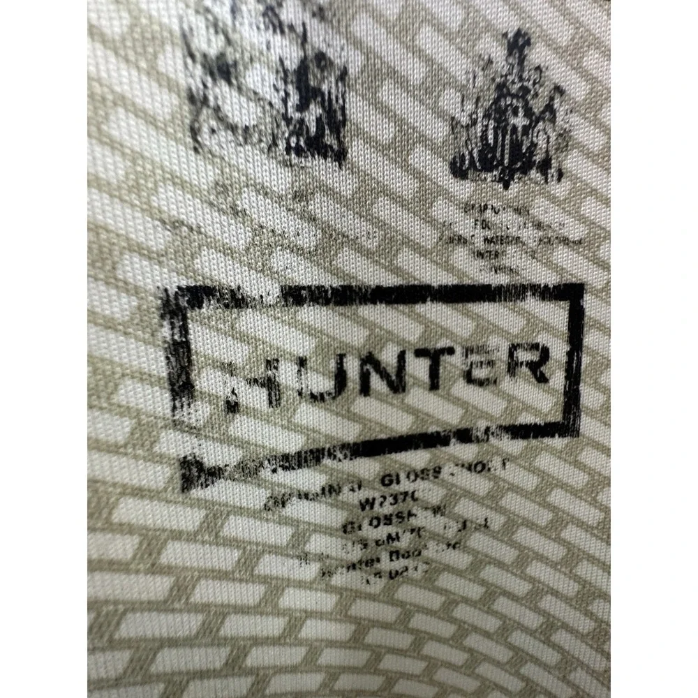 Hunter Original Short Gloss Black Mid Calf 6M Rain Boot Fisherman Preppy Marine
